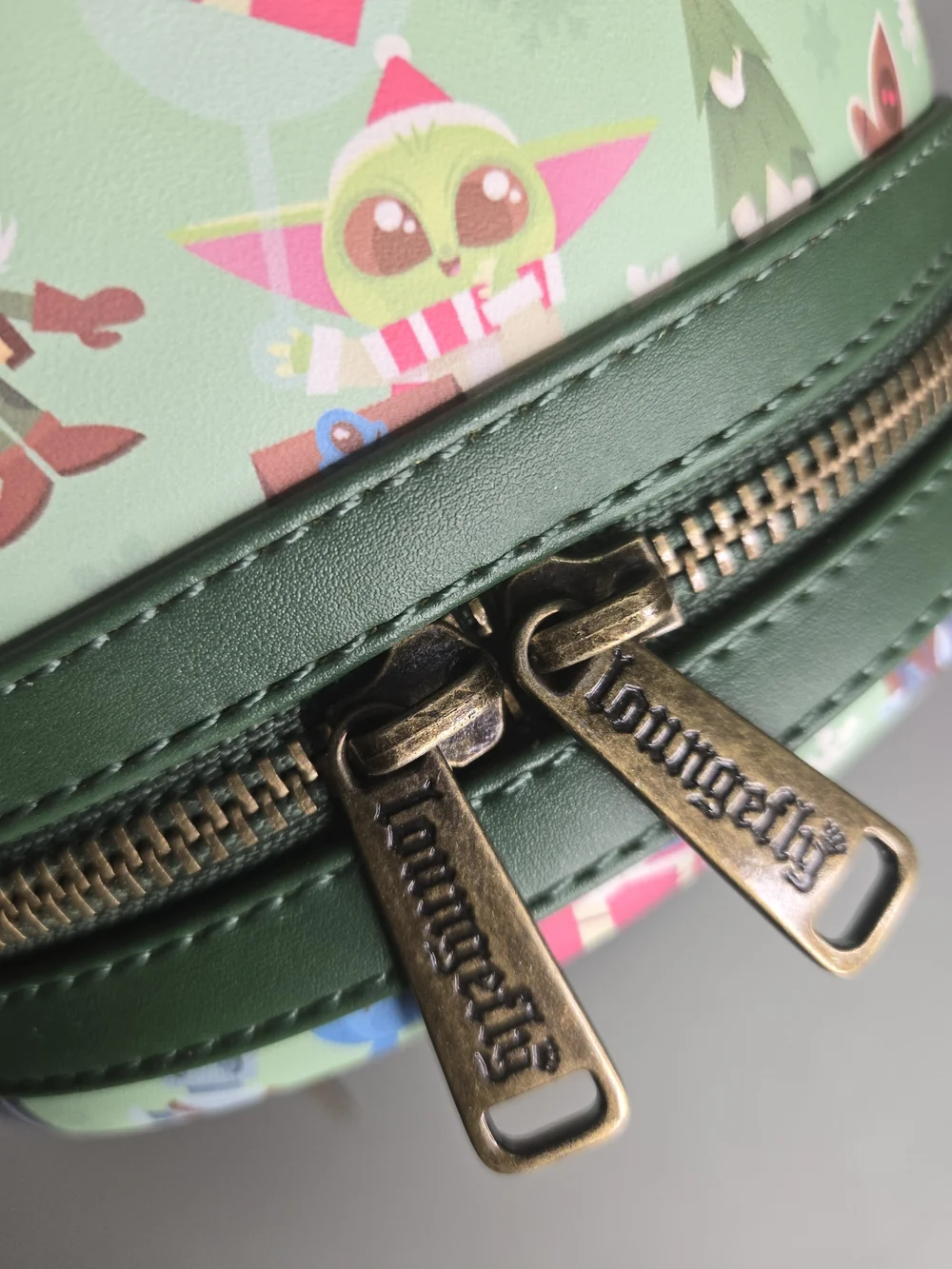 Loungefly Kids Star Wars Holiday Mint Green Mini Backpack